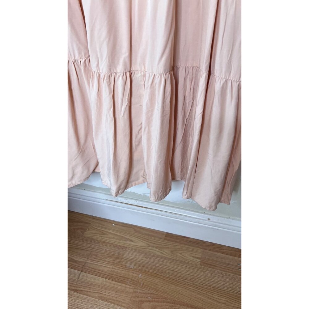 Lularoe Helene Tiered Midi Dress Button Front peach XL - Picture 4 of 5